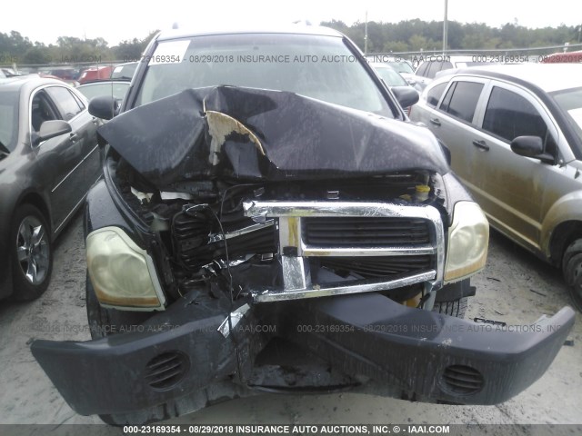 1D4HD38NX6F187782 - 2006 DODGE DURANGO SXT BLACK photo 6