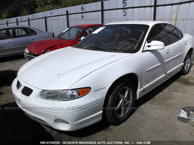 1G2WP52K9XF213767 - 1999 PONTIAC GRAND PRIX GT WHITE photo 2