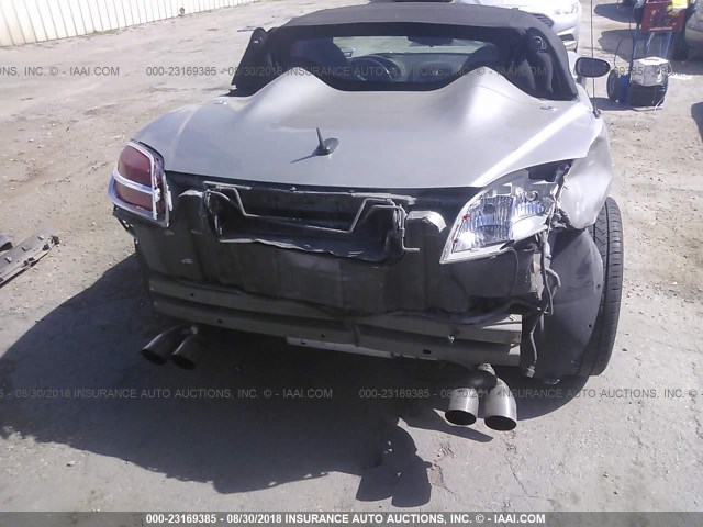 1G8MB35B08Y107127 - 2008 SATURN SKY SILVER photo 6