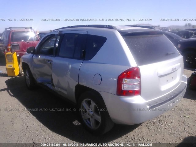 1J4NT4FB3AD549239 - 2010 JEEP COMPASS SPORT SILVER photo 3