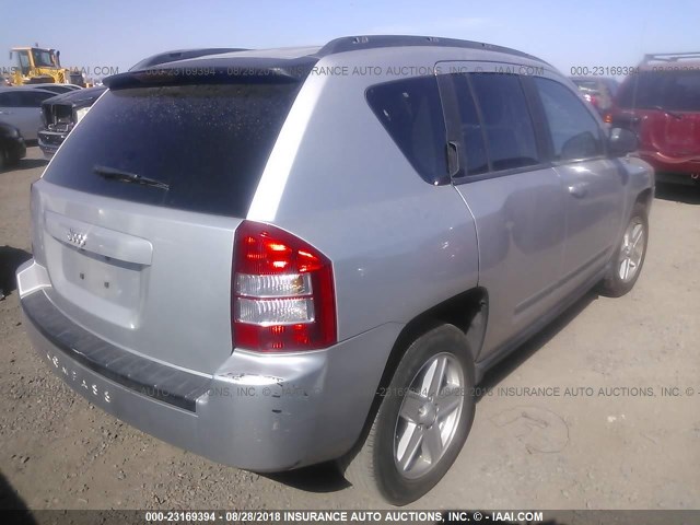 1J4NT4FB3AD549239 - 2010 JEEP COMPASS SPORT SILVER photo 4