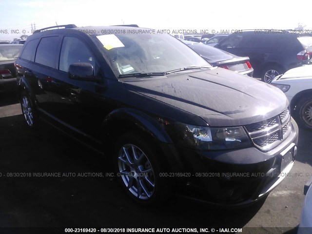 3C4PDCEG5ET139058 - 2014 DODGE JOURNEY R/T BLACK photo 1