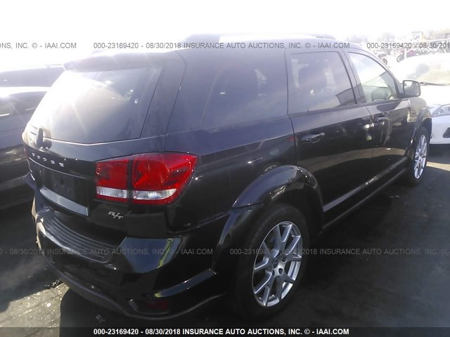 3C4PDCEG5ET139058 - 2014 DODGE JOURNEY R/T BLACK photo 4