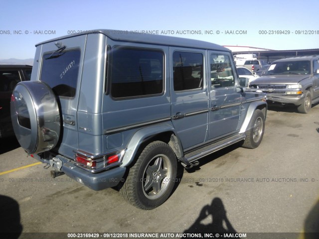 WDCYR71E68X171232 - 2008 MERCEDES-BENZ G 55 AMG Light Blue photo 4