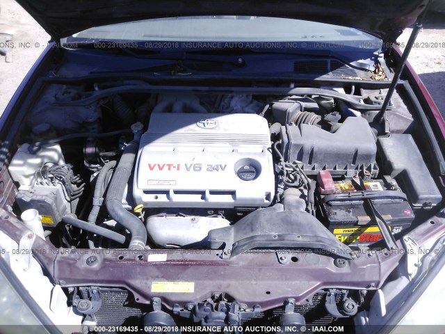 4T1BF30K36U114761 - 2006 TOYOTA CAMRY LE/XLE/SE 栗色 照片 10