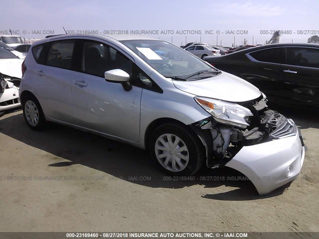 3N1CE2CP7GL365424 - 2016 NISSAN VERSA NOTE S/S PLUS/SV/SL/SR SILVER photo 1