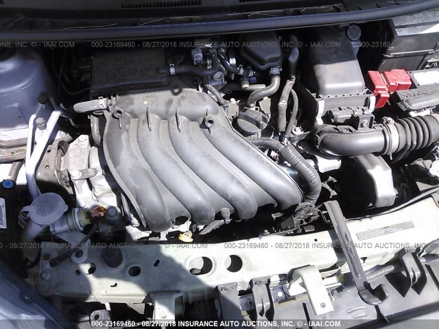 3N1CE2CP7GL365424 - 2016 NISSAN VERSA NOTE S/S PLUS/SV/SL/SR SILVER photo 10