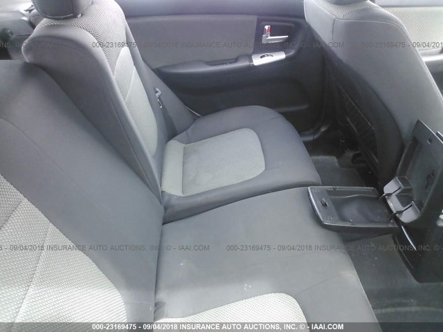 KNAFE161685017897 - 2008 KIA SPECTRA5 5 SX SILVER photo 8