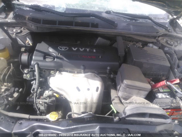4T1BE46KX8U764965 - 2008 TOYOTA CAMRY CE/LE/XLE/SE BLACK photo 10