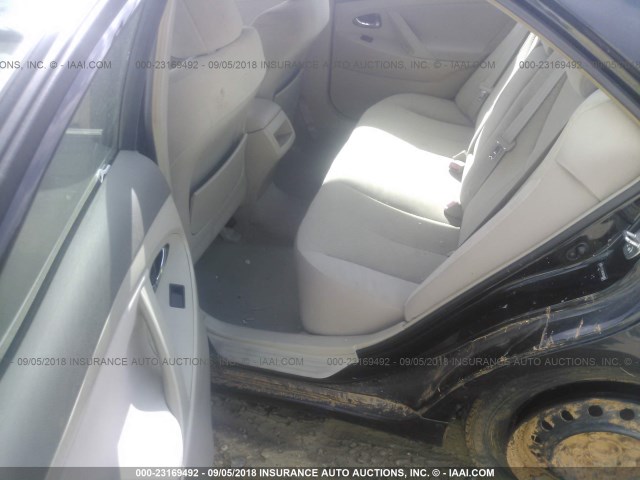 4T1BE46KX8U764965 - 2008 TOYOTA CAMRY CE/LE/XLE/SE BLACK photo 8