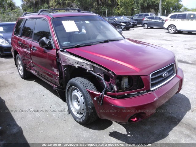 JF1SG65643H744295 - 2003 SUBARU FORESTER 2.5XS RED photo 1