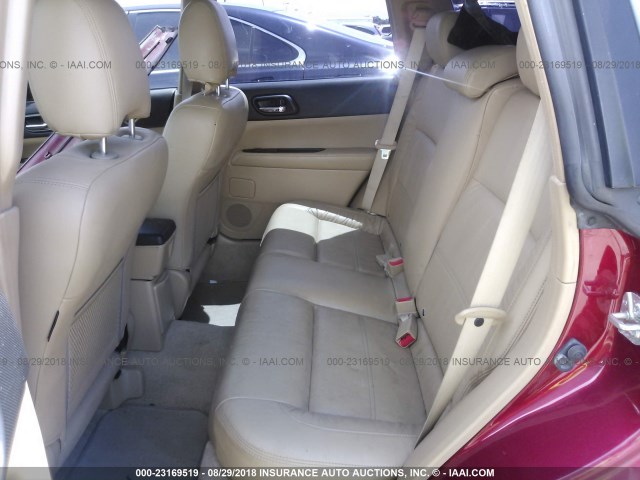 JF1SG65643H744295 - 2003 SUBARU FORESTER 2.5XS წითელი ფოტო 8