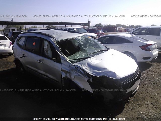 1GNKRFED0CJ338047 - 2012 CHEVROLET TRAVERSE LS SILVER photo 1