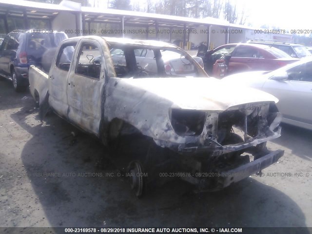 5TELU42N67Z339194 - 2007 TOYOTA TACOMA DOUBLE CAB ნაცრისფერი ფოტო 1