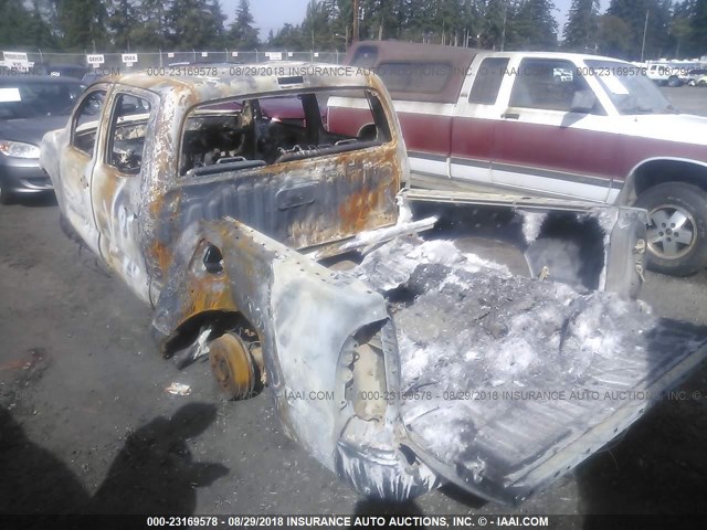 5TELU42N67Z339194 - 2007 TOYOTA TACOMA DOUBLE CAB ნაცრისფერი ფოტო 3