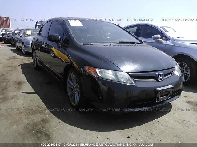 2HGFA55547H715718 - 2007 HONDA CIVIC SI BLACK photo 1