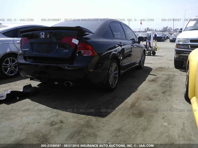 2HGFA55547H715718 - 2007 HONDA CIVIC SI BLACK photo 4