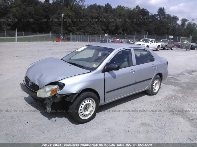 1NXBR32E45Z532999 - 2005 TOYOTA COROLLA CE/LE/S SILVER photo 2