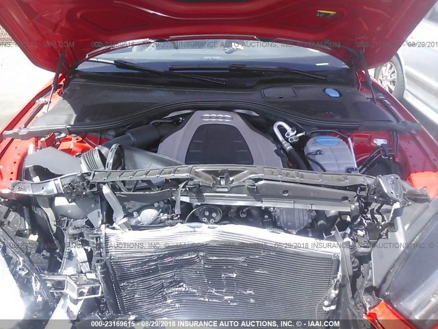 WAUW3AFC6JN042375 - 2018 AUDI A7 COMPETITION PRESTIGE RED photo 10