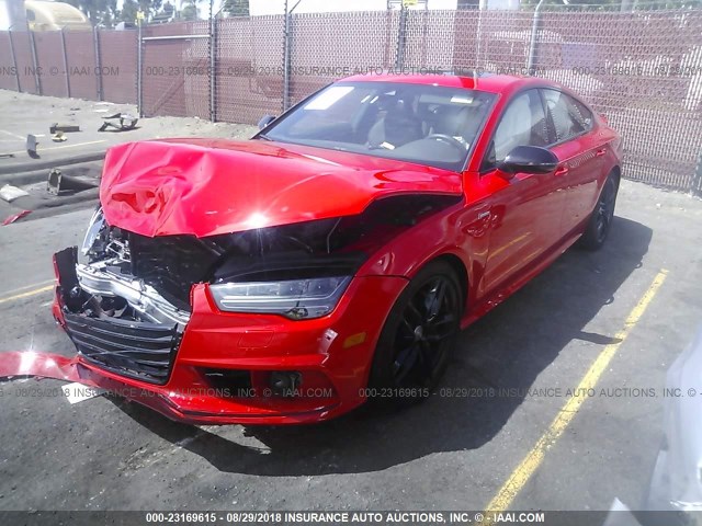 WAUW3AFC6JN042375 - 2018 AUDI A7 COMPETITION PRESTIGE RED photo 2