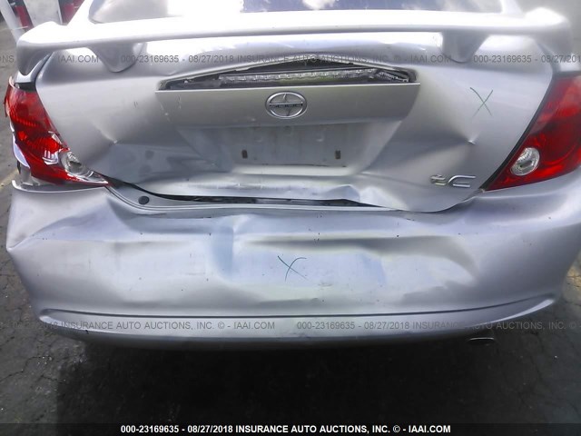 JTKDE177460065317 - 2006 TOYOTA SCION TC 银色 照片 6
