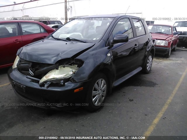 JTKKT624X50114428 - 2005 TOYOTA SCION XA შავი ფოტო 2