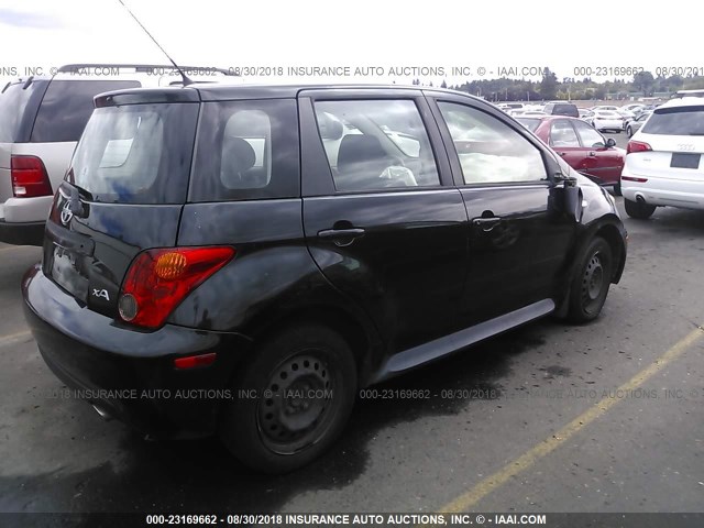 JTKKT624X50114428 - 2005 TOYOTA SCION XA შავი ფოტო 4