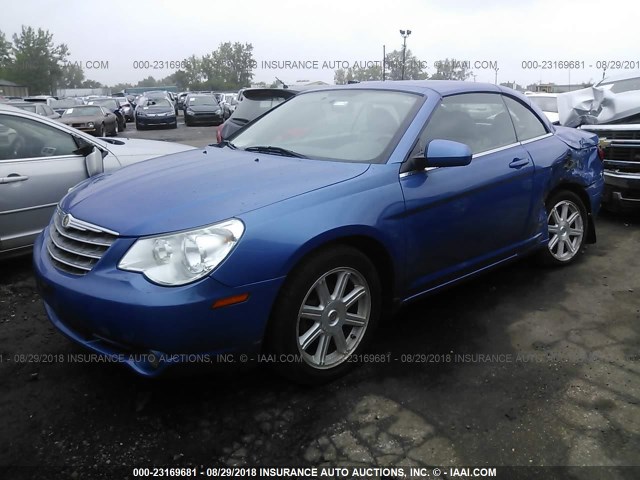 1C3LC55R38N194261 - 2008 CHRYSLER SEBRING TOURING BLUE photo 2