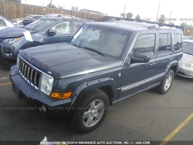 1J8HG58276C364286 - 2006 JEEP COMMANDER LIMITED GRAY photo 2