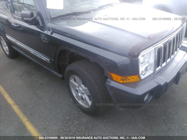 1J8HG58276C364286 - 2006 JEEP COMMANDER LIMITED GRAY photo 6