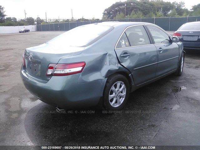 4T4BF3EK6AR070987 - 2010 TOYOTA CAMRY SE/LE/XLE 青绿色 照片 4