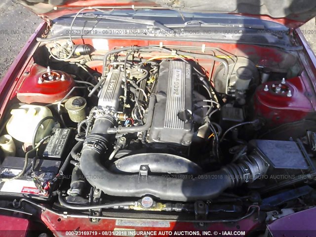 JN1HS36PXLW121559 - 1990 NISSAN 240SX SE RED photo 10