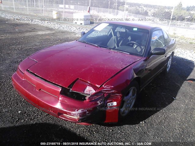 JN1HS36PXLW121559 - 1990 NISSAN 240SX SE RED photo 2