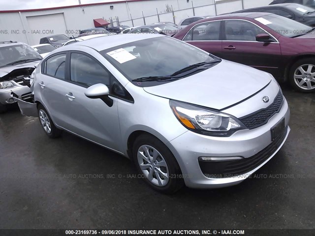 KNADM4A33H6035191 - 2017 KIA RIO LX SILVER photo 1