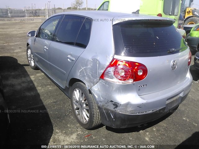 WVWHV71K67W114833 - 2007 VOLKSWAGEN NEW GTI SILVER photo 3