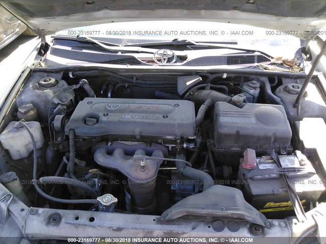 4T1BE32K93U752721 - 2003 TOYOTA CAMRY LE/XLE/SE SILVER photo 10