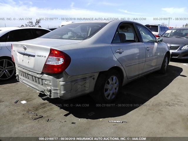 4T1BE32K93U752721 - 2003 TOYOTA CAMRY LE/XLE/SE Gümüş foto 4