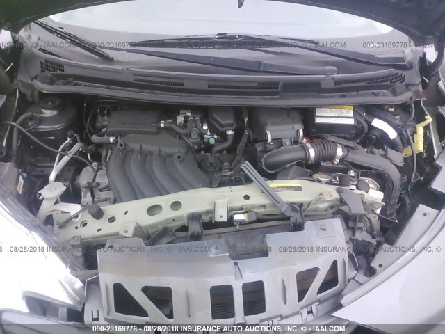 3N1CE2CP1GL354077 - 2016 NISSAN VERSA NOTE S/S PLUS/SV/SL/SR GRAY photo 10