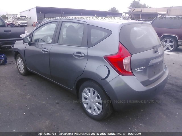 3N1CE2CP1GL354077 - 2016 NISSAN VERSA NOTE S/S PLUS/SV/SL/SR GRAY photo 3