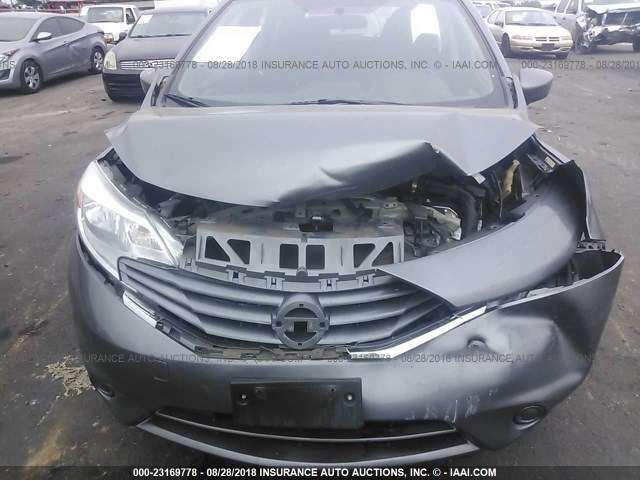 3N1CE2CP1GL354077 - 2016 NISSAN VERSA NOTE S/S PLUS/SV/SL/SR GRAY photo 6