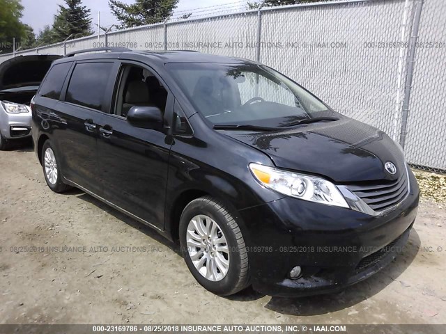 5TDYK3DC8FS578744 - 2015 TOYOTA SIENNA XLE/LIMITED BLACK photo 1