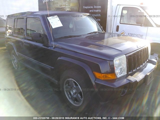 1J8HH48K06C126254 - 2006 JEEP COMMANDER მუქი ლურჯი ფოტო 1