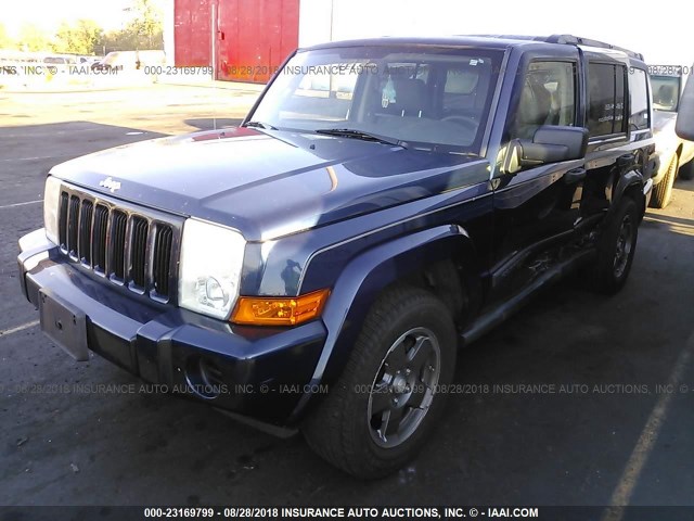1J8HH48K06C126254 - 2006 JEEP COMMANDER მუქი ლურჯი ფოტო 2
