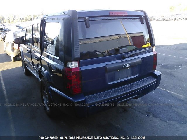 1J8HH48K06C126254 - 2006 JEEP COMMANDER მუქი ლურჯი ფოტო 3
