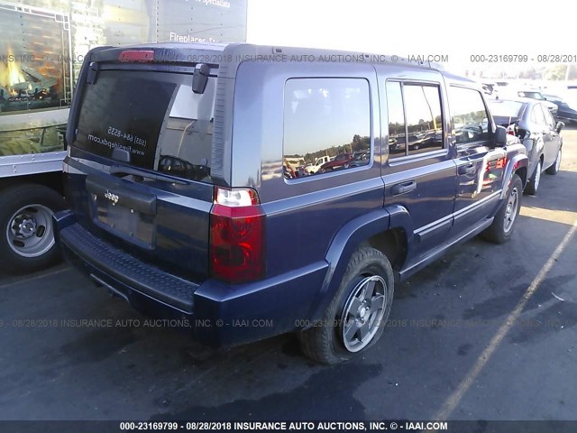1J8HH48K06C126254 - 2006 JEEP COMMANDER მუქი ლურჯი ფოტო 4