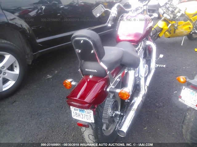 1HFSC18135A900031 - 2005 HONDA VT1100 C RED photo 4