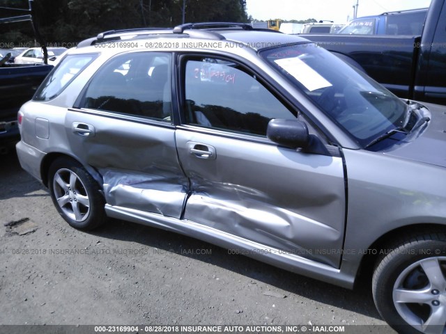 JF1GG67686H819720 - 2006 SUBARU IMPREZA 2.5I SPORTS WAGON GRAY photo 6