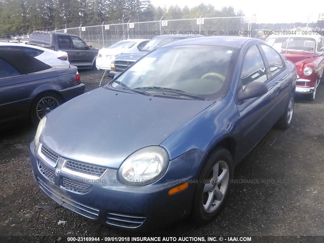 1B3ES26C63D228144 - 2003 DODGE NEON SE BLUE photo 2