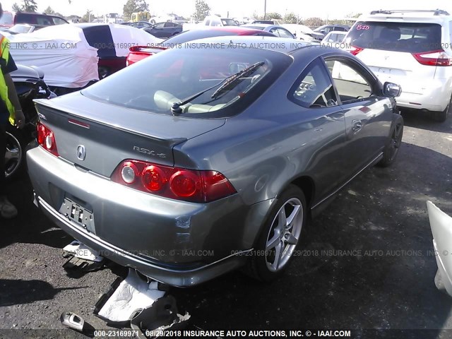 JH4DC53086S011440 - 2006 ACURA RSX TYPE-S GRAY photo 4