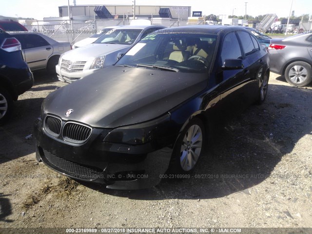 WBANB33594B108200 - 2004 BMW 545 I BLACK photo 2